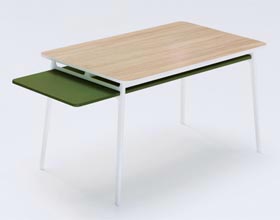 Table Enchord pour Herman Miller. Photo © Industrial Facility.