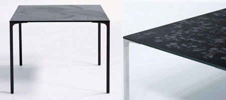 Table Black Stone par Luca Nichetto et Massimo Gardone © Moroso